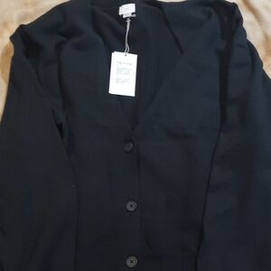 a new day Women's Classic Black Cardigan